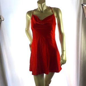 Princess Polly Lace Back Mini Red Dress